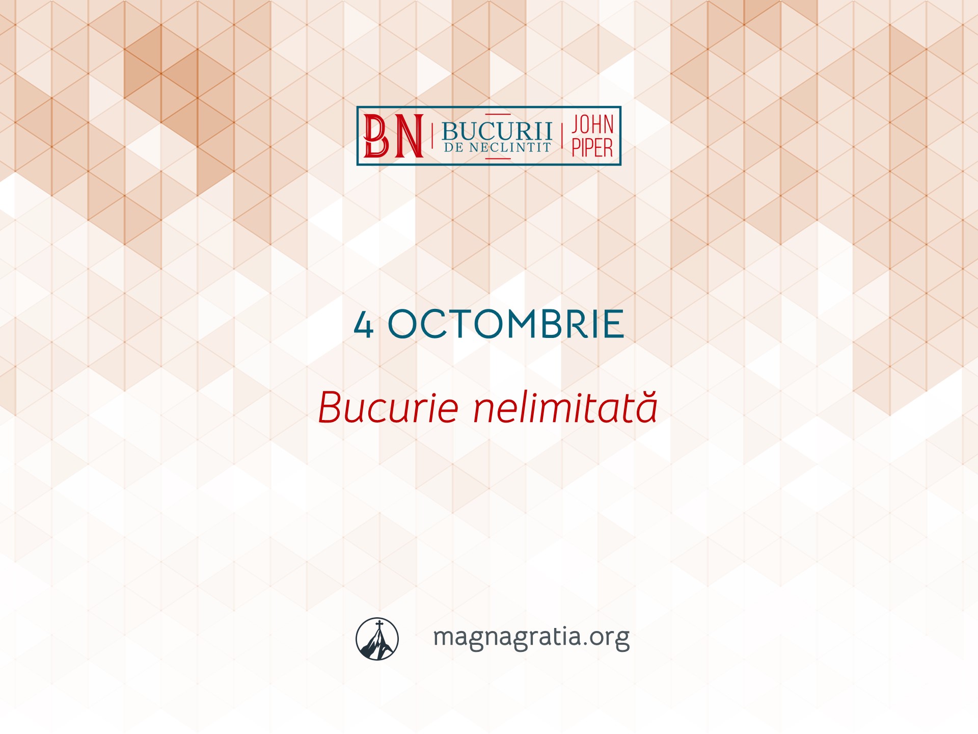 4 Octombrie / Bucurie nelimitată