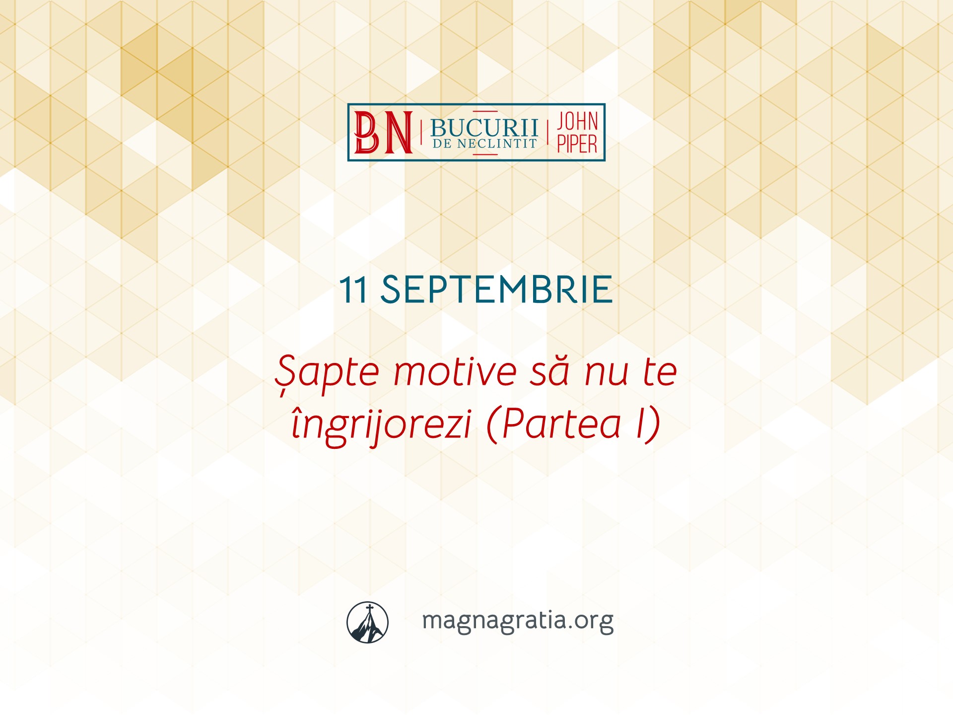 11 Septembrie / Șapte motive să nu te îngrijorezi (Partea I)