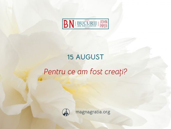 15 August / Pentru ce am fost creați?