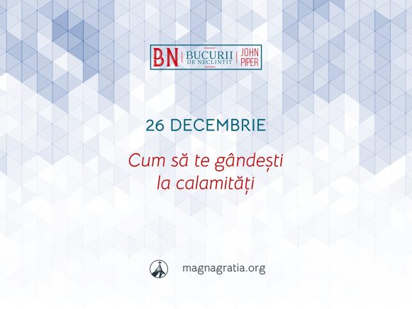 26 Decembrie / Cum să te gândești la calamități
