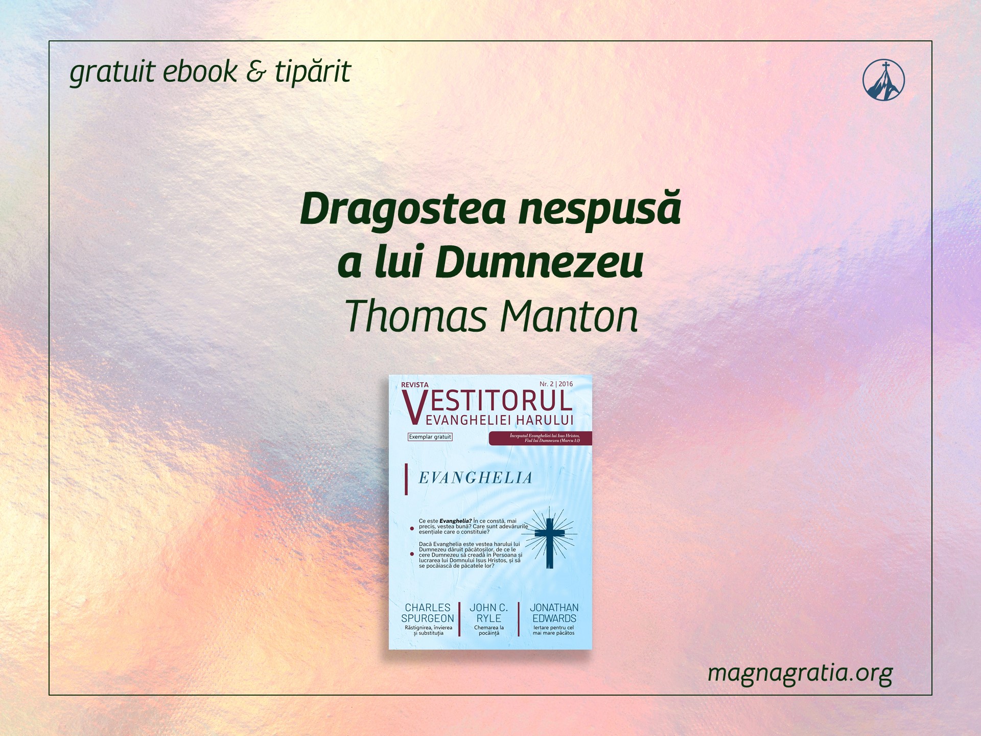 Dragostea nespusă a lui Dumnezeu
