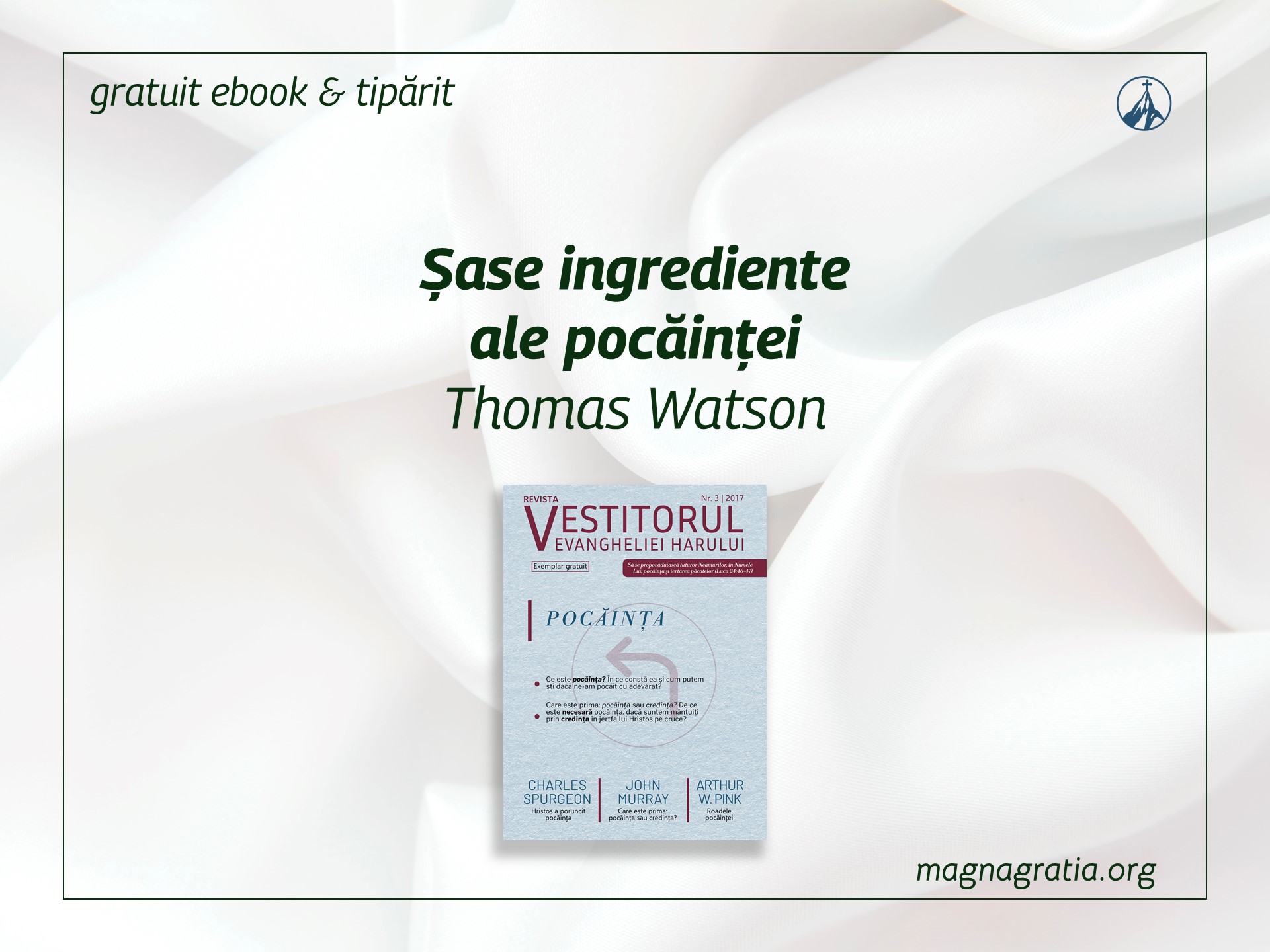 Șase ingrediente ale pocăinței