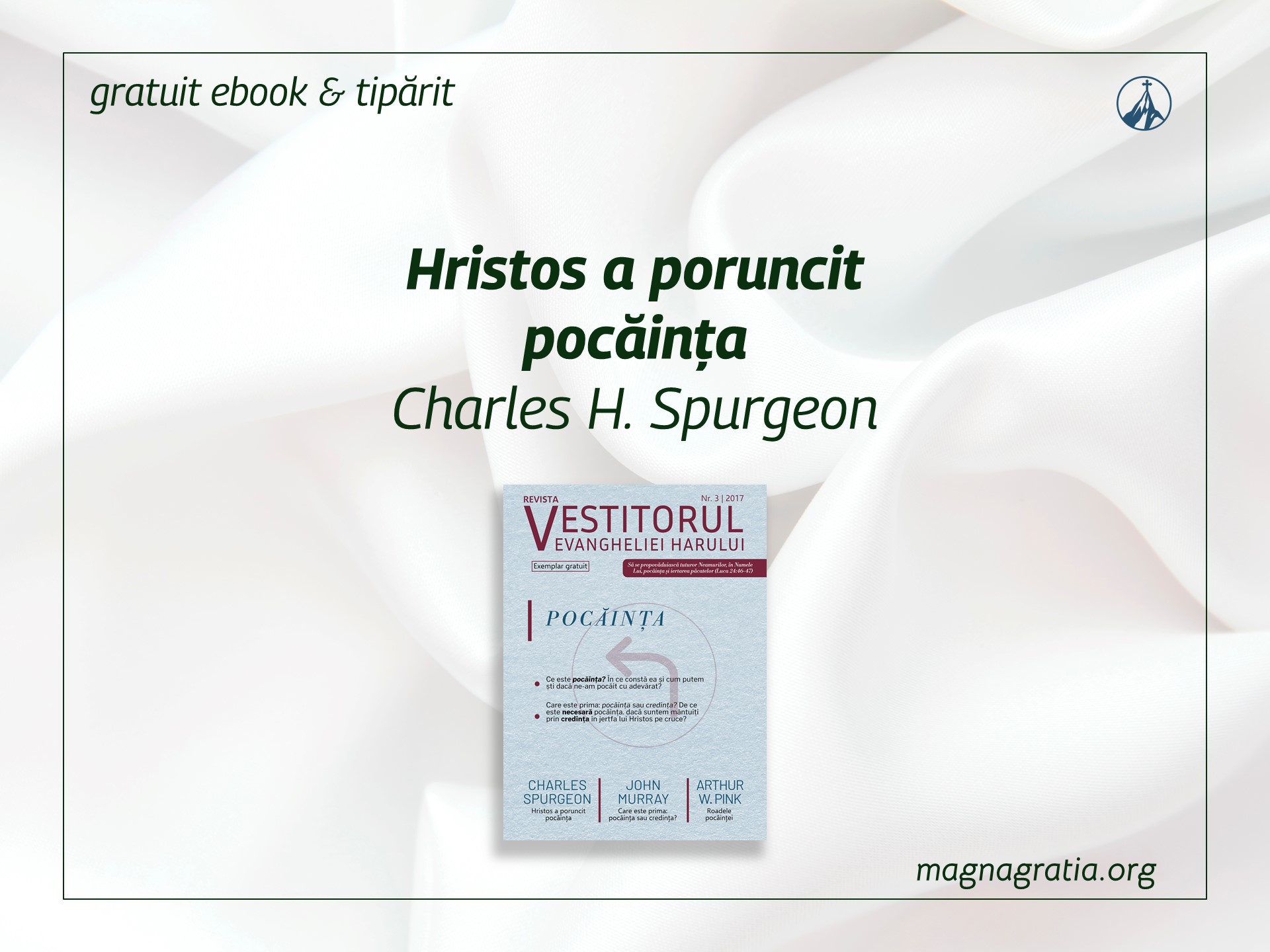 Hristos a poruncit pocăința