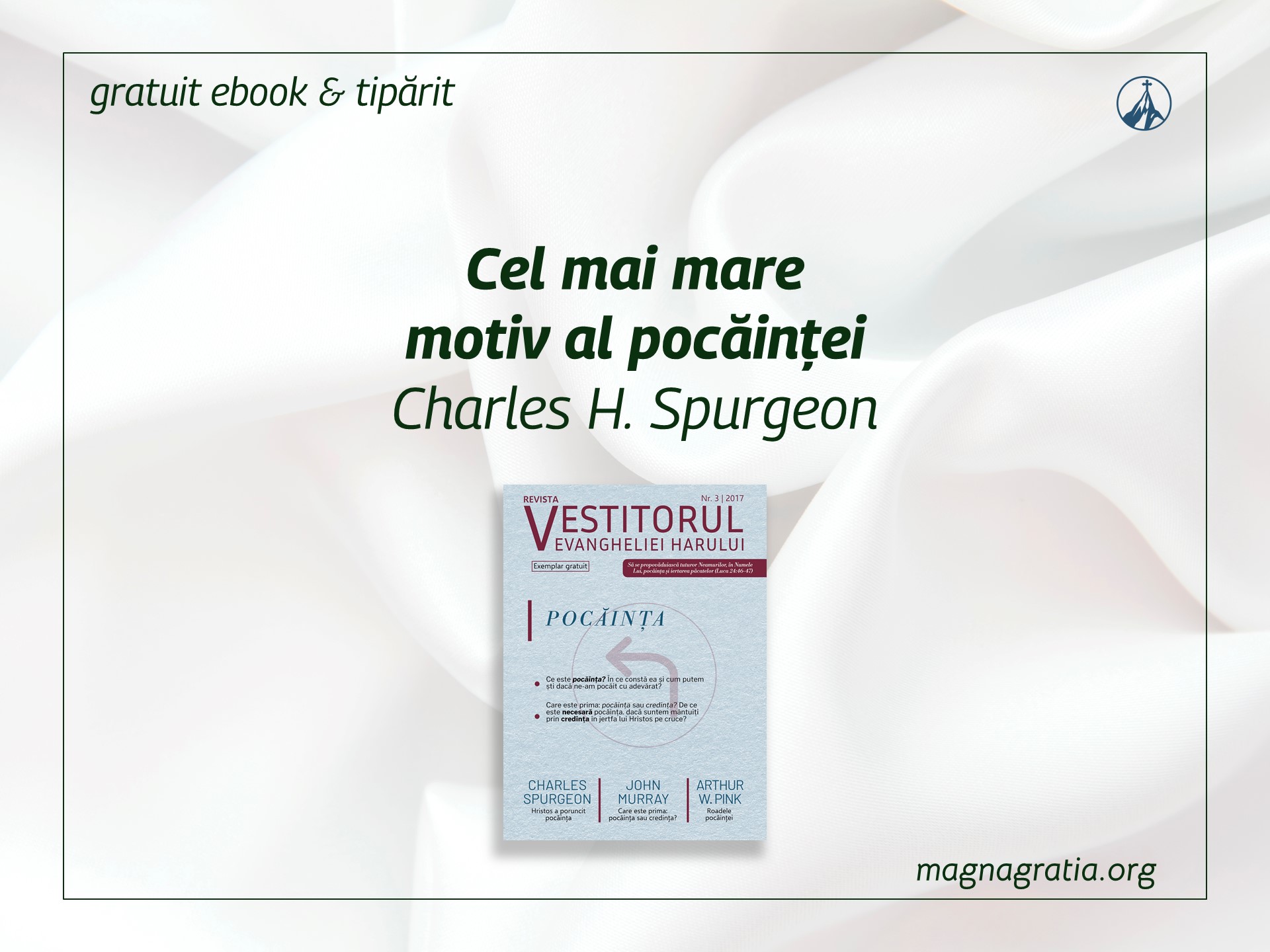Cel mai mare motiv al pocăinței