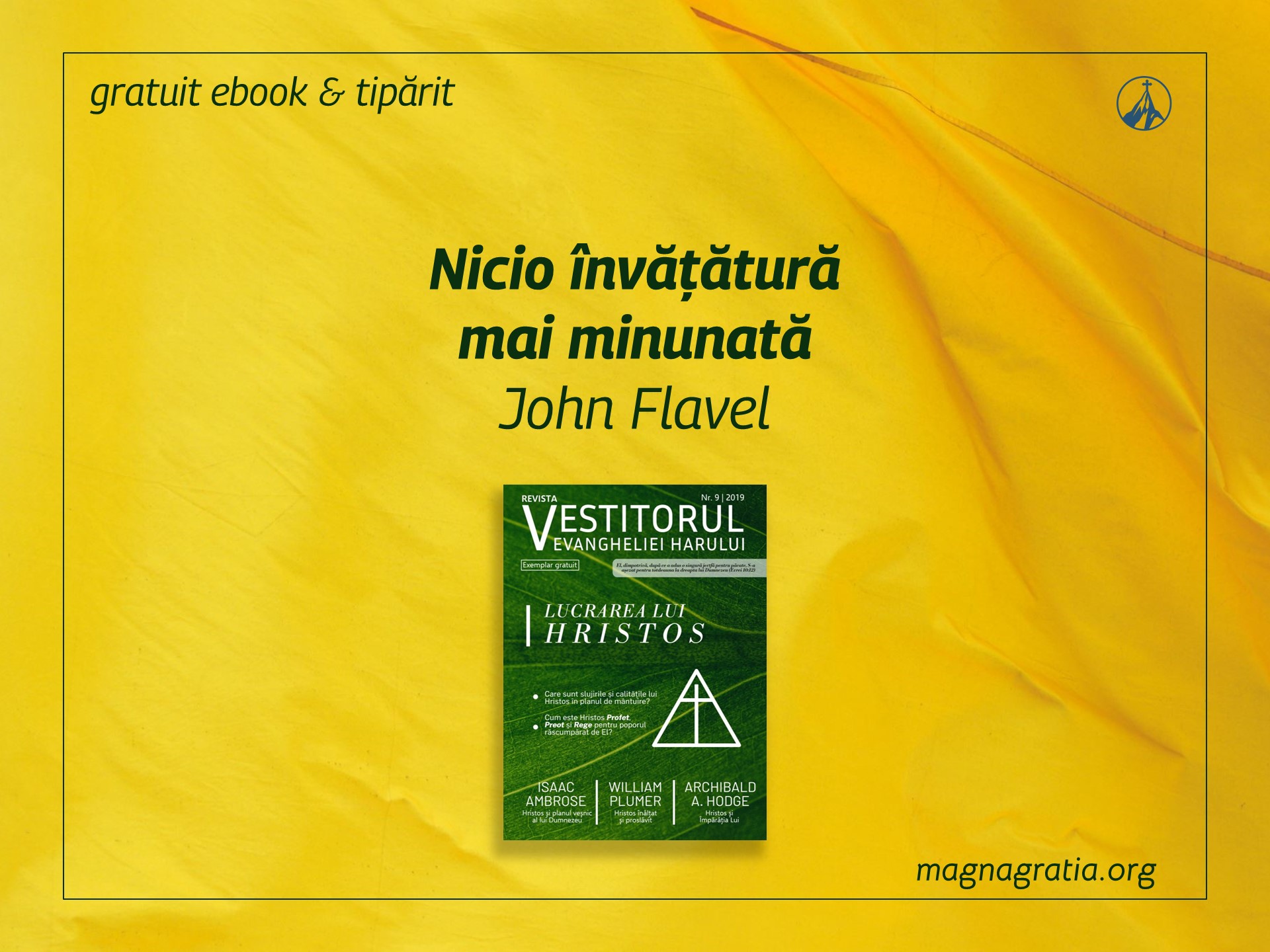 Nicio învățătură mai minunată