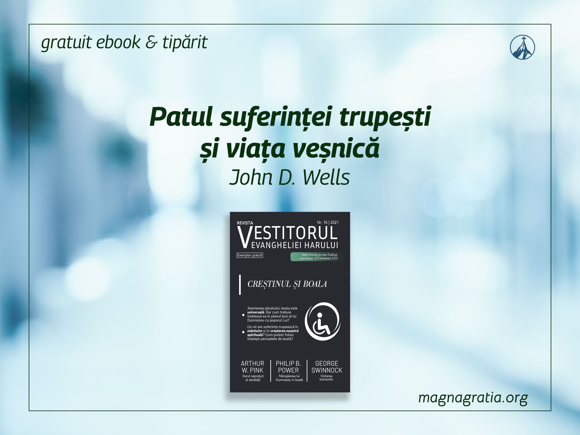 Patul suferinței trupești și viața veșnică