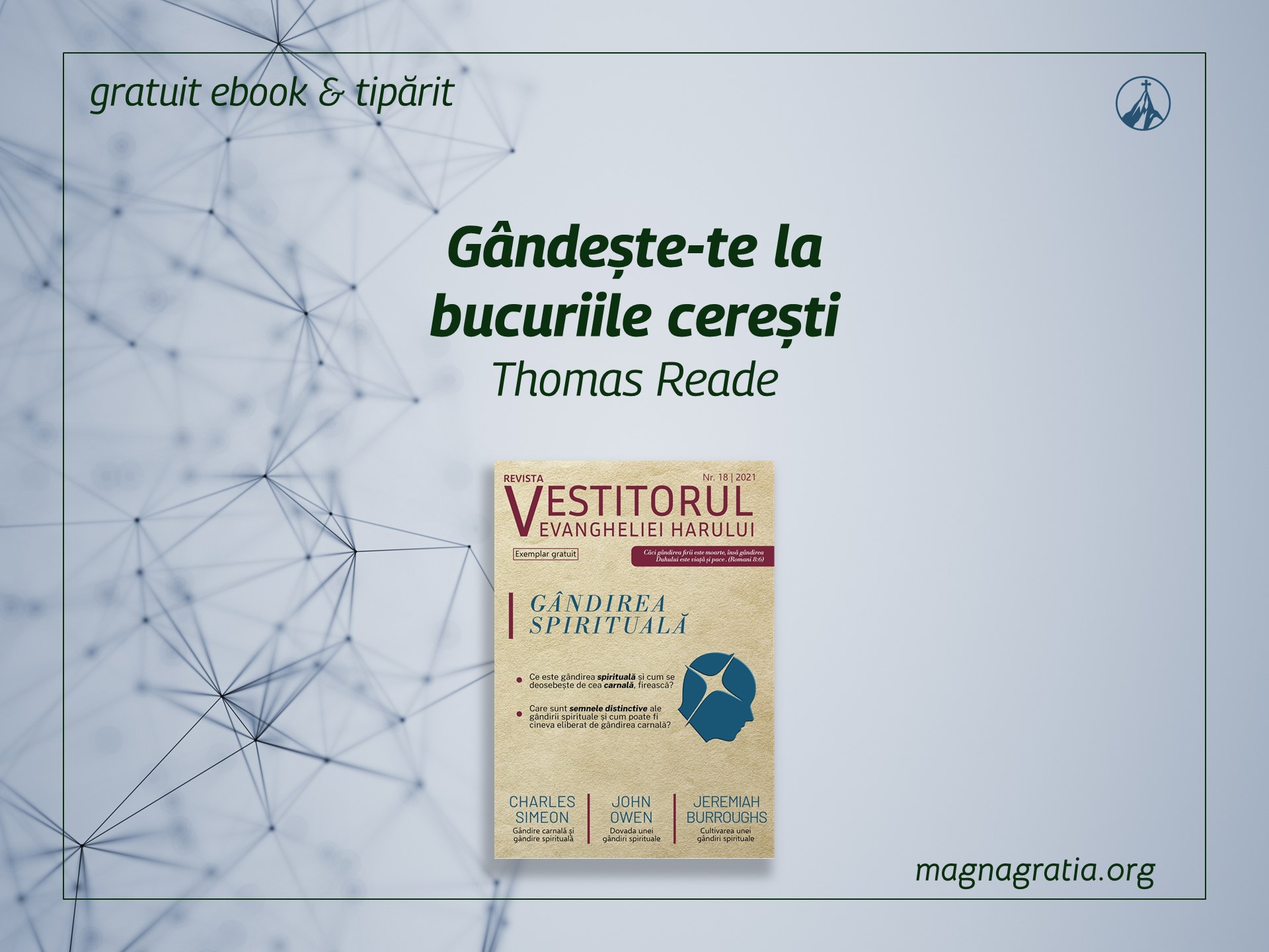 Gândește-te la bucuriile cerești