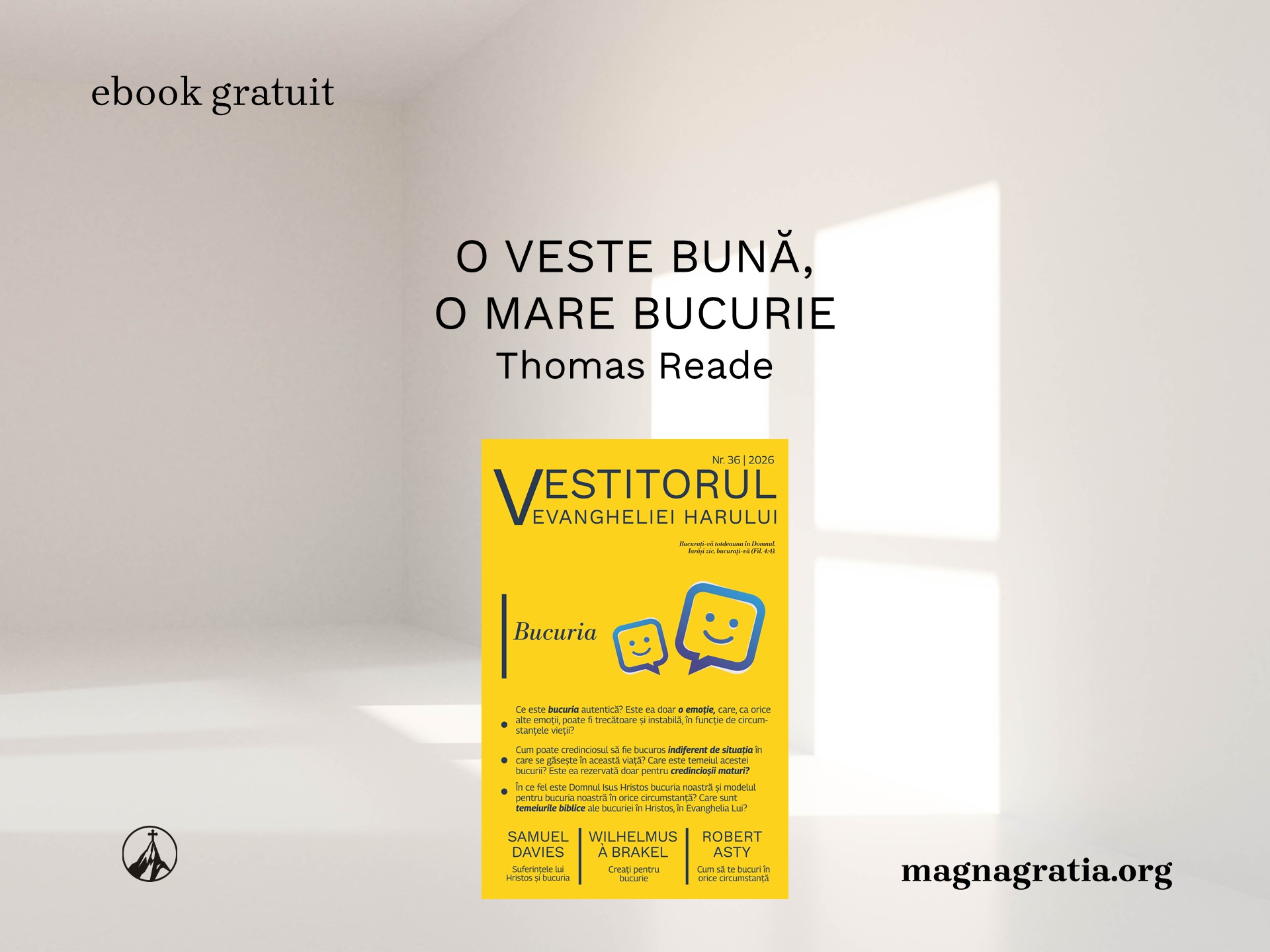 O veste bună, o mare bucurie