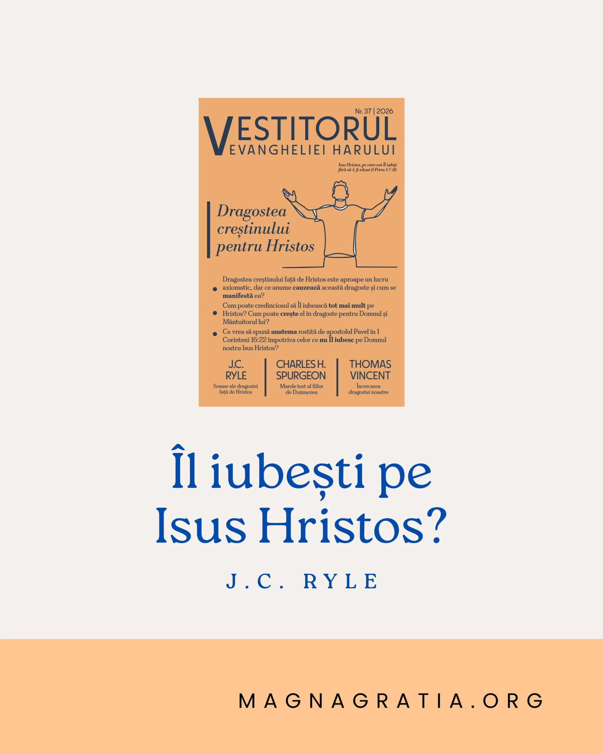 Îl iubești pe Isus Hristos?